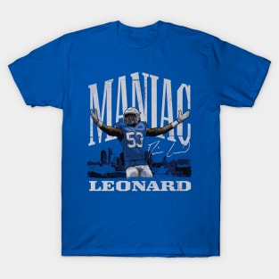 Darius Leonard Indianapolis Cityscape T-Shirt